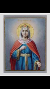 КУПЛЮ ДОРОГО! Икону Святая Александра с клеймом Афона.