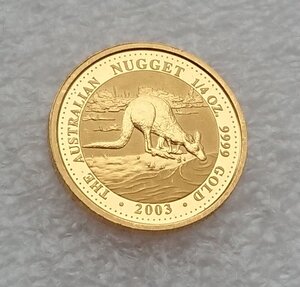 Австралия 25 долларов 2003 Кенгуру 1/4 унции - Au9999