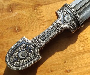 Кинжал, серебро 84 проба