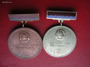 ЧЕМПИОНАТ Лат.ССР___2 и 3 место____1950-60 годы