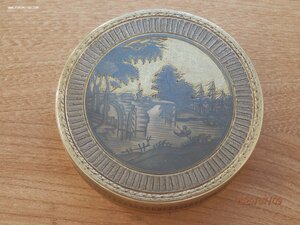 Настольная серебряная табакерка. В. Устюг. 1790 г.
