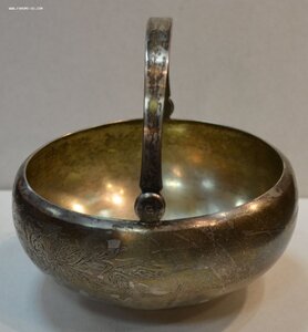 Конфетница. Серебро 875 пробы.