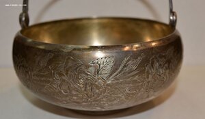 Конфетница. Серебро 875 пробы.