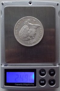 5 франков 1824,Франция