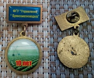 Знак 10 лет Брянскмелиоводхоза