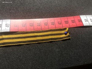 лента темлячная под Георгиевский корт, 1,6 см х 48 см
