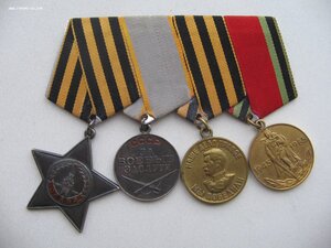 Колодка: Слава 3 ст. №242***, ЗБЗ, ЗПНГ, ХХ лет Победы.