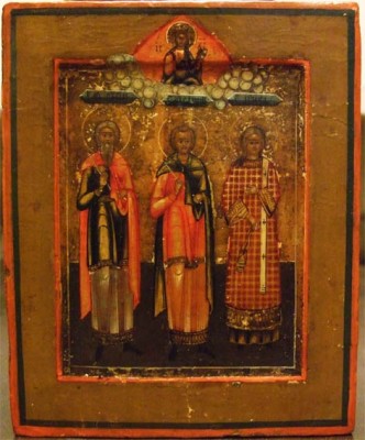 икона "ГУРИЙ, САМСОН И АВИВ"