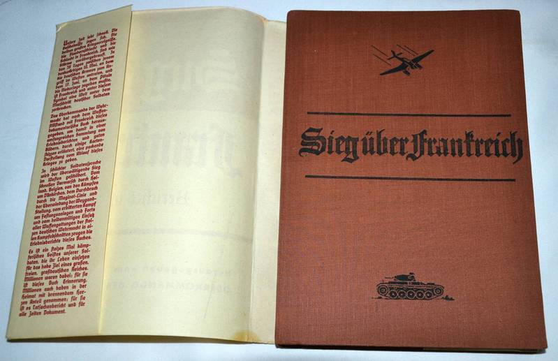Книга Победа над Францией. 'Sieg uber Frankreich' 1940 г.