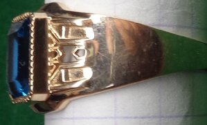 мужское кольцо 585 пробы