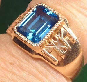 мужское кольцо 585 пробы