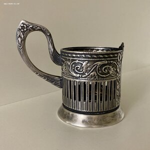 Большой старинный подстаканник СССР. Кольчугинский з-д.