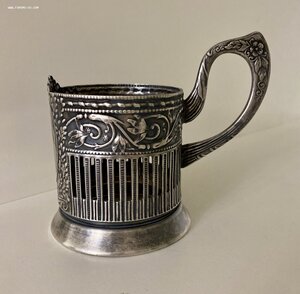 Большой старинный подстаканник СССР. Кольчугинский з-д.