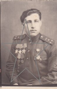 Танкист, кавалер орденов Славы  - дядя Вася. 1944 год.
