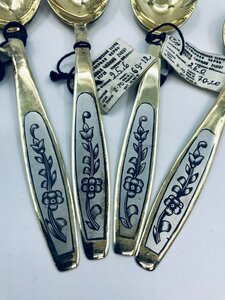 Ложки чайные. Северная Чернь. Серебро 875 пробы. Новые!