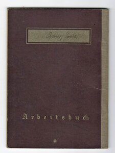 Трудовые книжки (arbeitsbuch) 2 модели 2 шт.