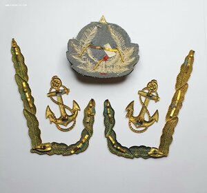 Комплект фурнитуры на парадную тужурку ВМФ обр. 1951 г.
