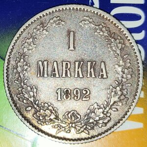 Марка финская 1892  unc