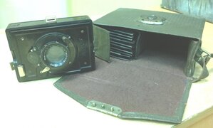 Фотоаппарат Карболитовый 1930 годов Турист..с чехлом