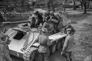 КЗ на ОК за Сандомирский плацдарм на командира СУ-76