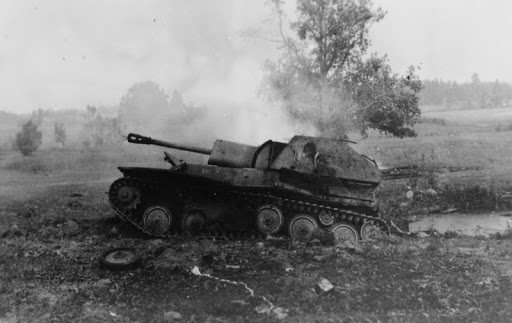КЗ на ОК за Сандомирский плацдарм на командира СУ-76