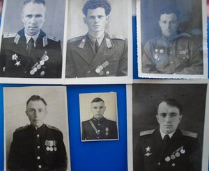 12 фото с иностранными и советскими наградами.
