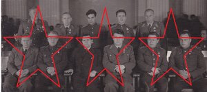 Группа сотрудников НКВД (МГБ?) после награждения. 1940-е гг.