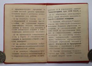 Отличнику главлесоохраны при СНК СССР (2 шт.)