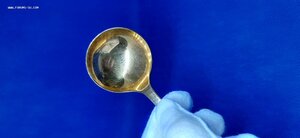 Ложка для варенья. Серебро 875. Чернение