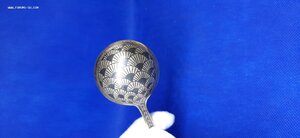 Ложка для варенья. Серебро 875. Чернение