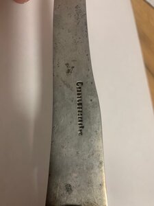 Нож 19 век, Клеймо