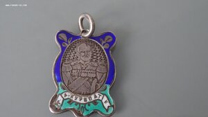 Жетон " Защитники Порт - Артура" , серебро 84 пр. Эмали