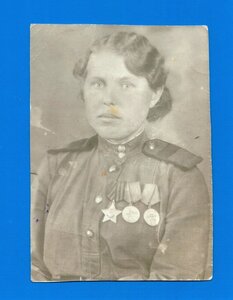 Девушка старшина: две Отваги, Орден Славы