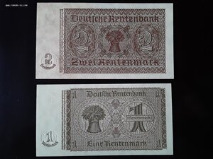 Германия 1 и 2 марки 1937 unc