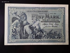 Германия 5 марок 1904