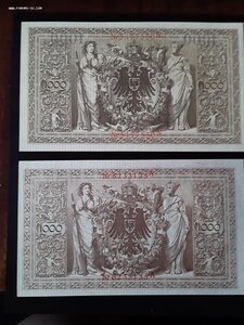 Германия 1000 марок 1910 unc