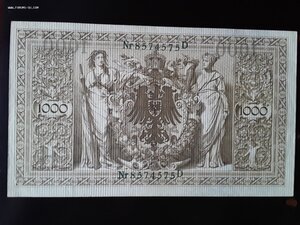 Германия 1000 марок 1910 unc