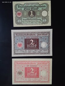 Германия 1 и 2 марки 1920 unc