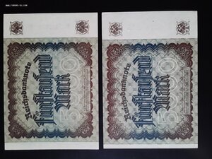 Германия 5000 марок 1922 unc разные шрифты нумератора