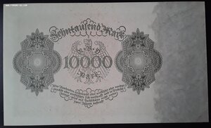 Германия 10 000 марок 1922 unc большая