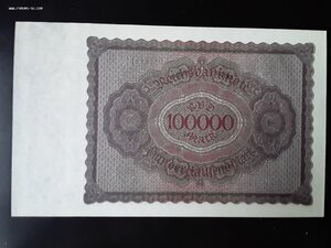 Германия 100 000 марок 1923 unc