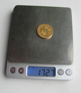 Настольная медаль "10 років Незалежності" (золото 900 пр.)