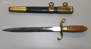 Кортик бескнопочный ВМФ 1940 год + адмиральские подвесы