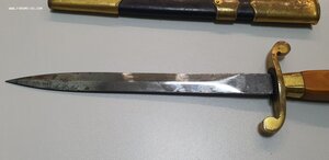 Кортик бескнопочный ВМФ 1940 год + адмиральские подвесы