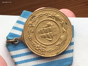 Медаль Нахимова №1385. Штихель. Документ. Состояние!