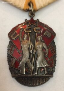 Трудовик. Конусные заклепки. Люкс. Знак почета.