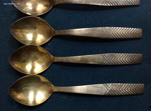 Набор чайных ложек из Мельхиора в коробке