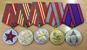 Комплект медалей на капитана милиции