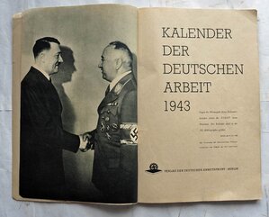 Книжка календарь DAF 1943 г.