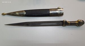 Кинжал кавказский, серебро.